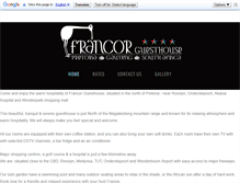 Tablet Screenshot of francor-guesthouse.com